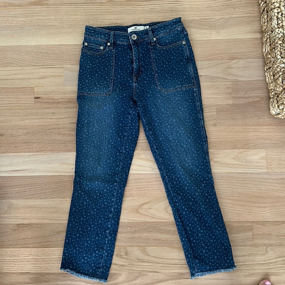 Vineyard Vines star pattern jeans